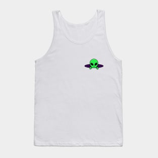 Pocket Alien Space Unique Design Tank Top